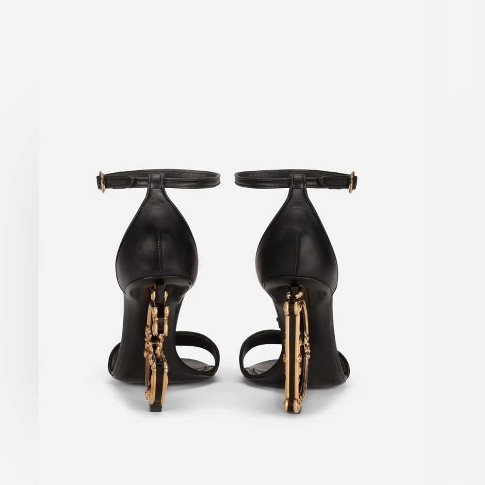 DOLCE & GABBANA
NAPPA LEATHER SANDALS WITH BAROQUE DG DETAIL - Picture 4 of 12